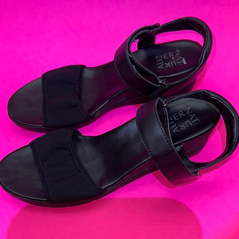 Neutralizer, leather, Black Women's Sandals